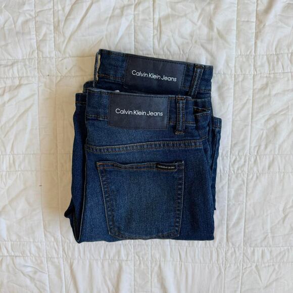 Calvin Klein Other - Calvin Klein boys sz 10 slim jean shorts bundle 2 pairs dark wash casual summer